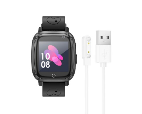 Смарт-годинник дитячий HOCO Y100 children watch with call function Black mag-6942007625623138650