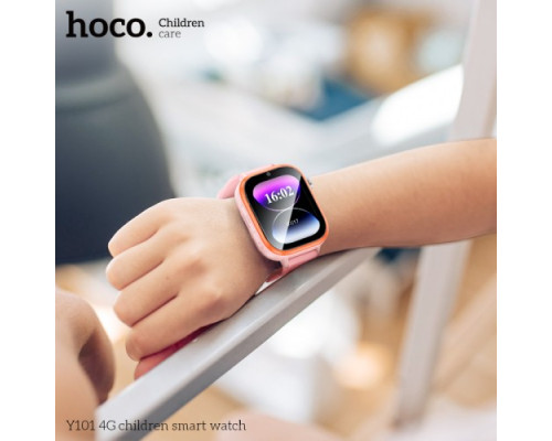 Смарт-годинник дитячий HOCO Y101 4G children smart watch Pink mag-6942007626422142604