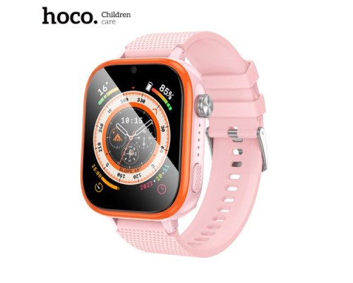 Смарт-годинник дитячий HOCO Y101 4G children smart watch Pink mag-6942007626422142604