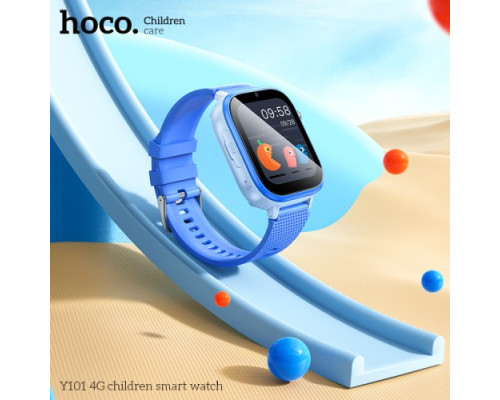 Смарт-годинник дитячий HOCO Y101 4G children smart watch Blue mag-6942007626439138653