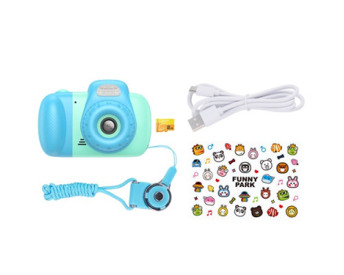 Фотоапарат дитячий HOCO DV201 Dual lens children camera Blue mag-6942007628426137356