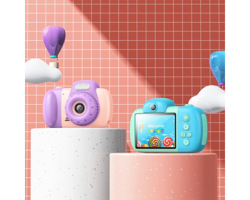 Фотоапарат дитячий HOCO DV201 Dual lens children camera Blue mag-6942007628426137356