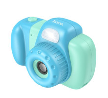 Фотоапарат дитячий HOCO DV201 Dual lens children camera Blue mag-6942007628426137356