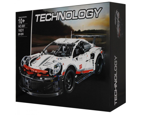 Машинка-конструктор Porsche 911 RSR white 2003000310405