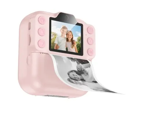 Фотоапарат дитячий з друком HOCO DV211 Dual camera children printing camera pink mag-6942007663199145107