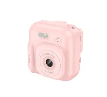 Фотоапарат дитячий з друком HOCO DV211 Dual camera children printing camera pink mag-6942007663199145107