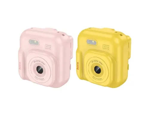 Фотоапарат дитячий з друком HOCO DV211 Dual camera children printing camera pink mag-6942007663199145107
