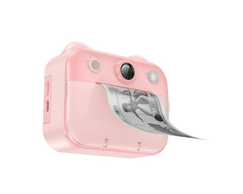 Фотоапарат дитячий з друком HOCO DV204 Dual-camera children printing camera Pink mag-6942007638654138138