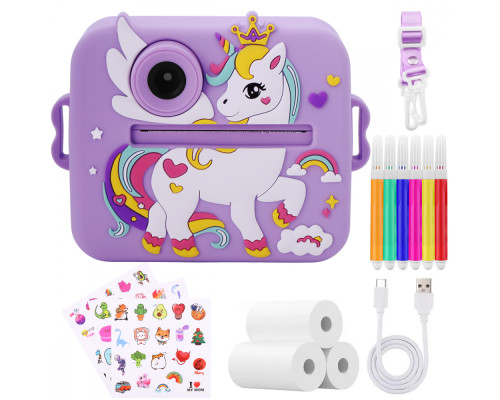 Дитяча фотокамера моментального друку Rainbow purple 2003000228274