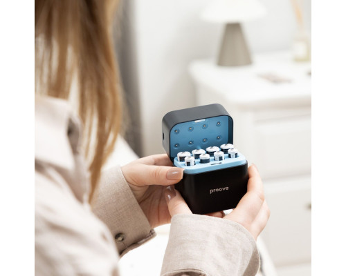 Зарядний Пристрій з Акумуляторними Батарейками Proove Compact Station 8pcs (4xAAA + 4xAA) black 2003000300246 6901116307882