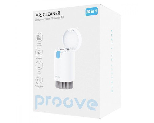 Багатофункціональний набір для чищення Proove Mr. Cleaner 20in1 white 2003000152630 6901111214680