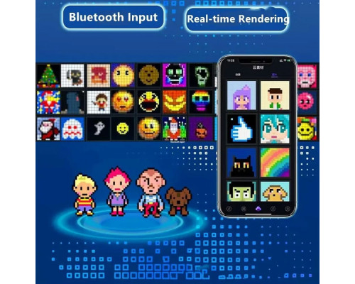 Розумний піксельний дисплей 16x16 pixels black