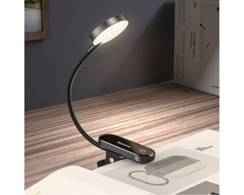 LED Лампа Для Будинку Baseus Comfort Reading Mini Clip dark gray 2001000295517 6953156223523