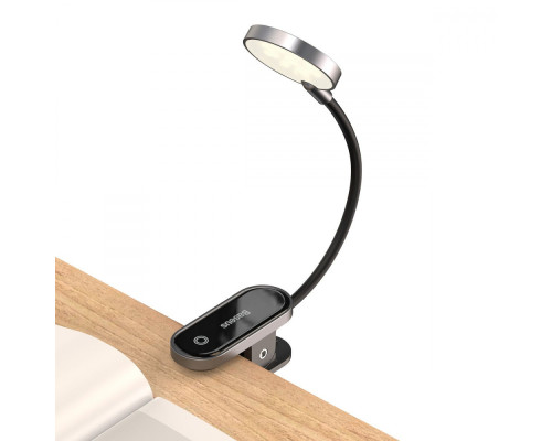 LED Лампа Для Будинку Baseus Comfort Reading Mini Clip dark gray 2001000295517 6953156223523
