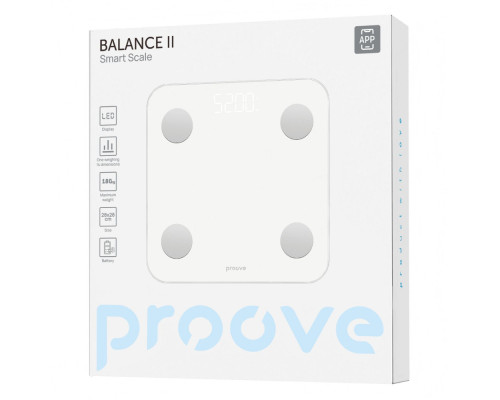 Смарт-ваги Proove Balance II white 2003000310153 6901116287191