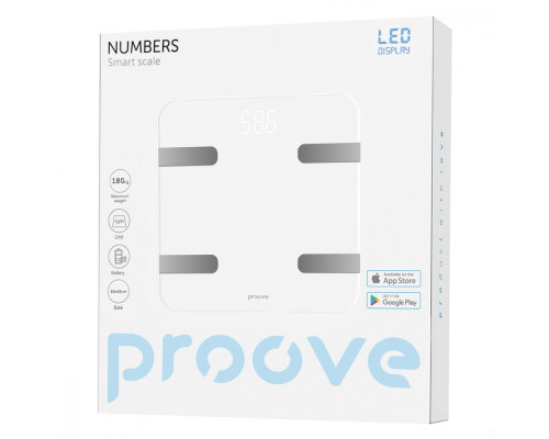 Смарт-ваги Proove Numbers white 2003000152777 6901118601223