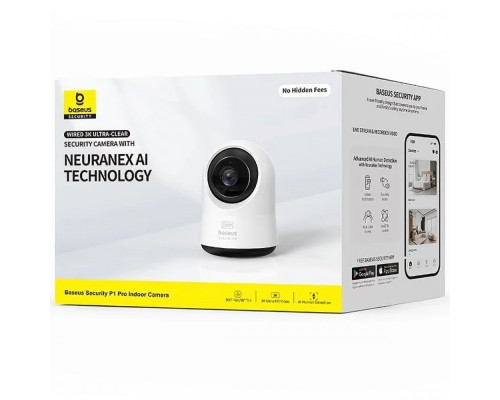 Камера Baseus Security P1 Pro Indoor 3K (Adapter not Included) white 2003000198058 6932172662424