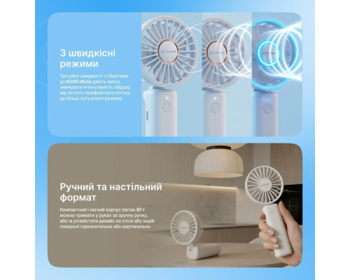 Портативний вентилятор Proove Carlson white 2003000310184 6901114704751