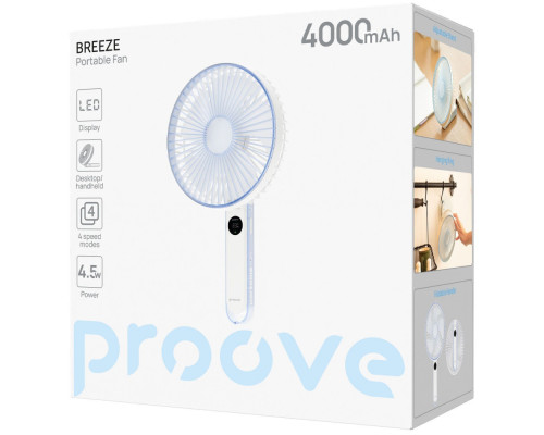 Портативний вентилятор Proove Breeze white 2003000312317 6901118969712