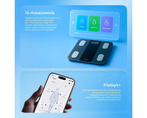 Смарт-ваги Proove Metrix gray 2003000310160 6901116402990