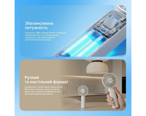 Портативний вентилятор Proove Carlson Lite white 2003000310177 6901111883404