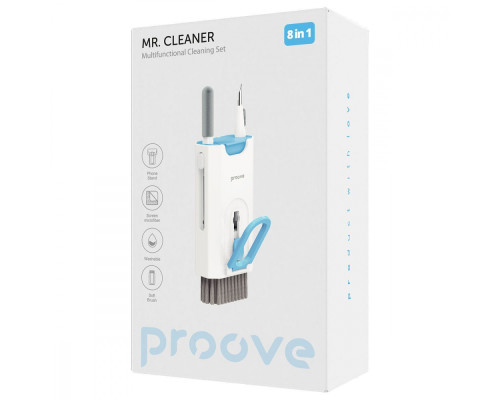 Багатофункціональний набір для чищення Proove Mr. Cleaner 8in1 white 2003000152623 6901111857313