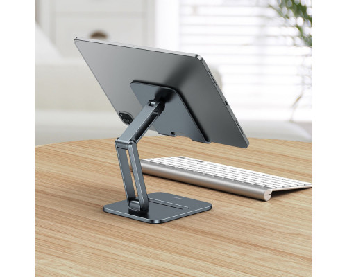 Підставка для планшету Baseus Desktop Biaxial Foldable Metal Stand gray