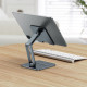 Підставка для планшету Baseus Desktop Biaxial Foldable Metal Stand gray