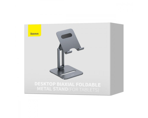 Підставка для планшету Baseus Desktop Biaxial Foldable Metal Stand gray