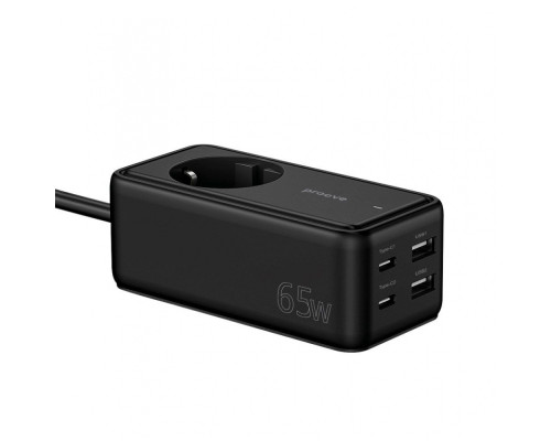 Мережевий фільтр Proove Power Strip Homester PD-03 1AC 65W (2 Type-C + 2USB) black 2001001217167 6900111834089