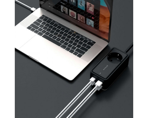 Мережевий фільтр Proove Power Strip Homester PD-03 1AC 65W (2 Type-C + 2USB) black 2001001217167 6900111834089