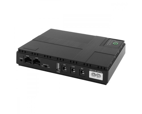 Портативне джерело безперебійного живлення DC UPS 10400mAh black 2001001979867