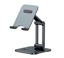 Підставка для телефону Baseus Desktop Biaxial Foldable Metal Stand gray