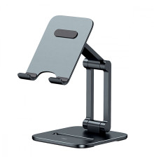 Підставка для телефону Baseus Desktop Biaxial Foldable Metal Stand gray