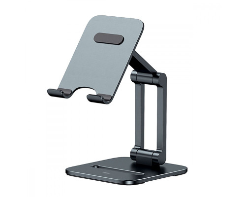 Підставка для телефону Baseus Desktop Biaxial Foldable Metal Stand gray