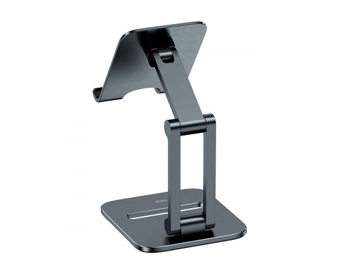 Підставка для телефону Baseus Desktop Biaxial Foldable Metal Stand gray