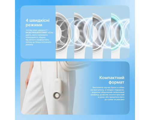 Портативний вентилятор Proove Wing peach 2003000312270 6901114945567