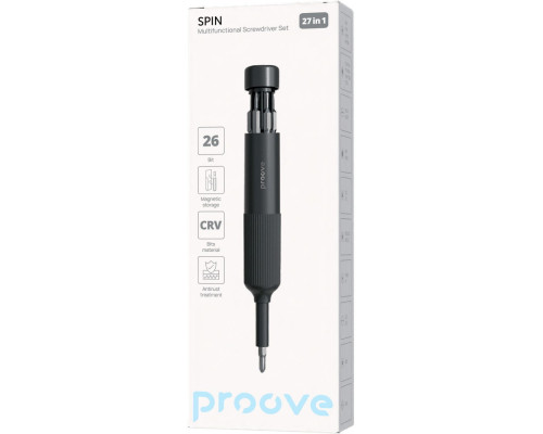 Багатофункціональний набір викруток Proove Spin 27in1 gray 2003000298338 6901115876136