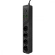 Мережевий фільтр Proove Power Strip P-04 (4 розетки + 4 USB + 2 Type-C) 2М black 2001000645060 6900111991232