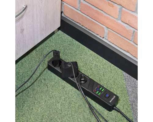Мережевий фільтр Proove Power Strip P-04 (4 розетки + 4 USB + 2 Type-C) 2М black 2001000645060 6900111991232