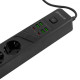 Мережевий фільтр Proove Power Strip P-04 (4 розетки + 4 USB + 2 Type-C) 2М black 2001000645060 6900111991232