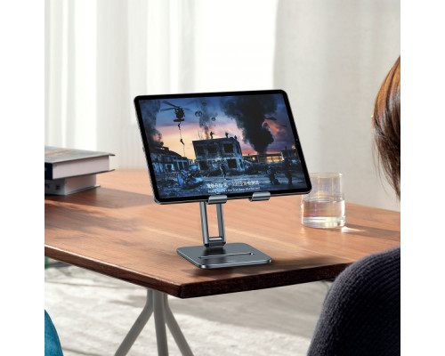 Підставка для планшету Baseus Desktop Biaxial Foldable Metal Stand grey