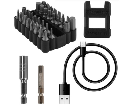 Багатофункціональний набір електричних викруток Proove Driller 36in1 gray 2003000300239 6901118503572