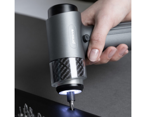 Багатофункціональний набір електричних викруток Proove Driller 36in1 gray 2003000300239 6901118503572