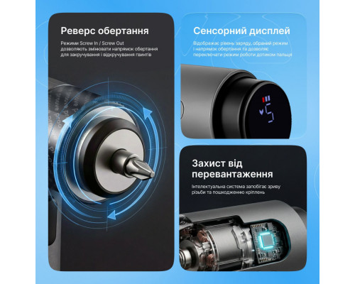 Багатофункціональний набір електричних викруток Proove Driller 36in1 gray 2003000300239 6901118503572