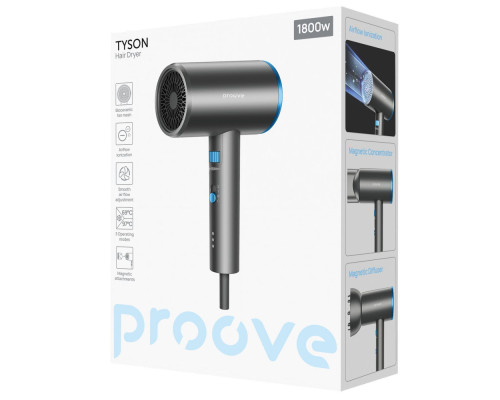 Фен Proove Tyson (1800W) gray 2003000300253 6901111857962