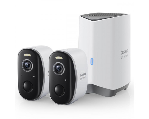 Набір камер Baseus Security 2K N1 Plus Outdoor (2pcs) white