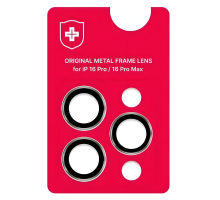 Захисне скло камери +NEU Chatel Metal Frame для Apple iPhone 16 Pro, 16 Pro Max silver PLS-00-00154986