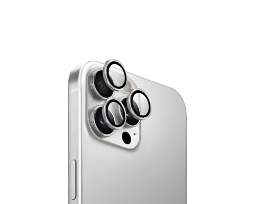 Захисне скло камери +NEU Chatel Metal Frame для Apple iPhone 16 Pro, 16 Pro Max silver PLS-00-00154986