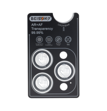 Захисне скло камери BEISOKY PVD для iPhone 17 Pro, 17 Pro Max silver PLS-00-00149034